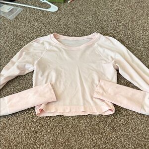 Lululemon Athletica Light Pink Long Sleeve Top strawberry milkshake